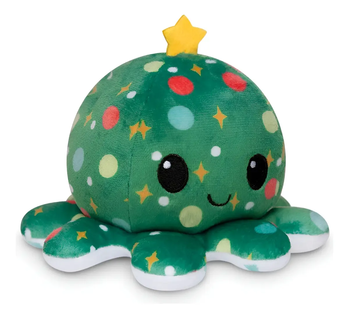 Peluche de polvo reversível e enfeites de Natal
