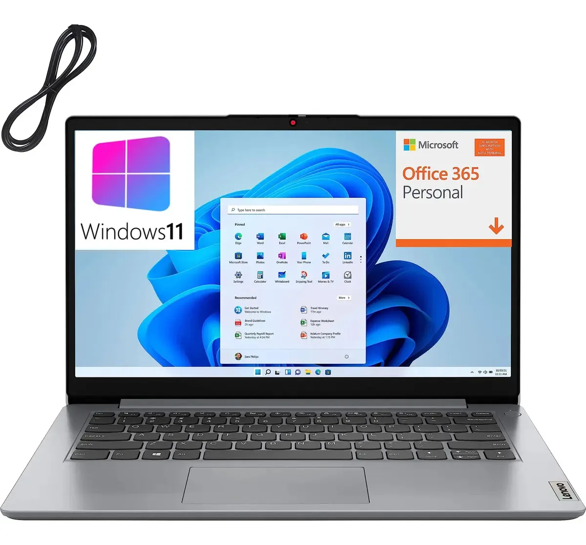 Lenovo Ideapad 1i - Laptop SSD 128GB, 4GB RAM.
