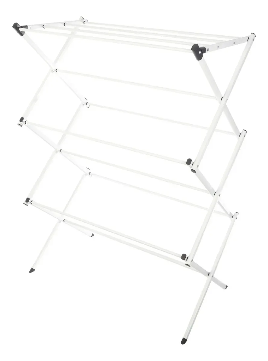 Rack de secagem dobrável e compacto para ambientes internos e externos