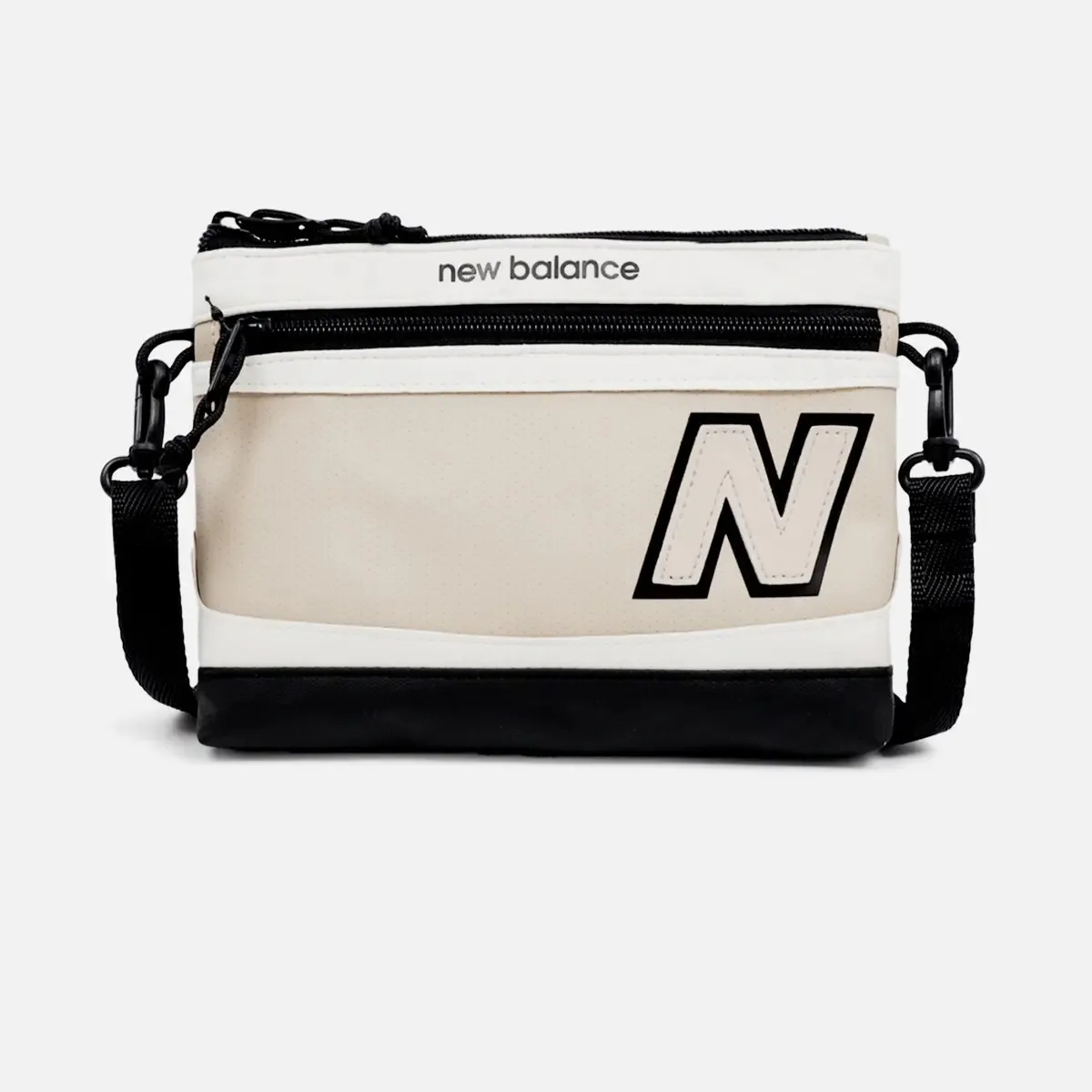 Bolsa de ombro New Balance Legacy Bolsa de ombro cor bege/marrom/preta