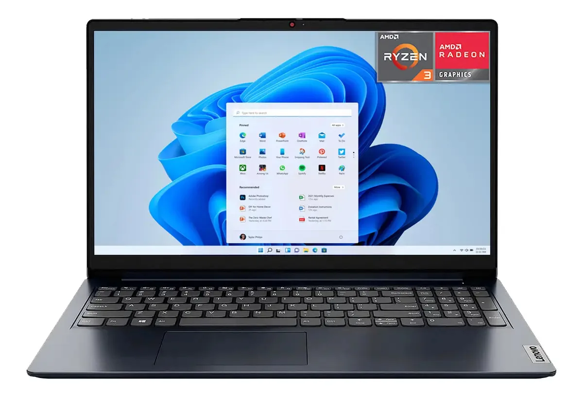 Laptop Ssd Lenovo Ideapad Ryzen 3 7320u 8gb 256gb Ssd em inglês