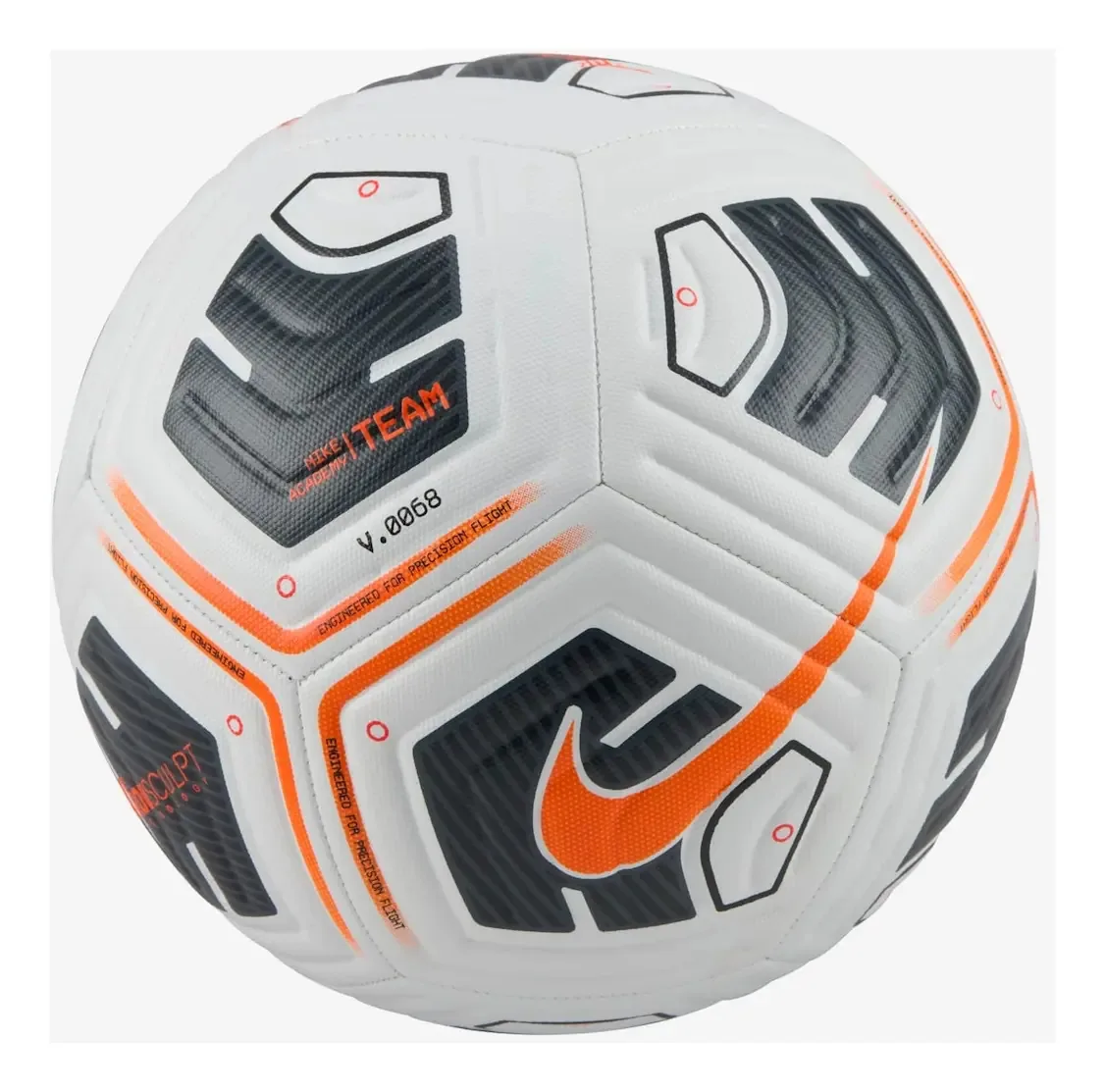 Bola Nike Academy Team Futebol Cor Branco+Laranja