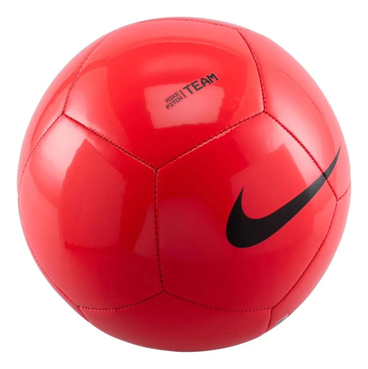 Bola de futebol Nike Pitch Fz7553-635 Bola de futebol vermelha brilhante/preta
