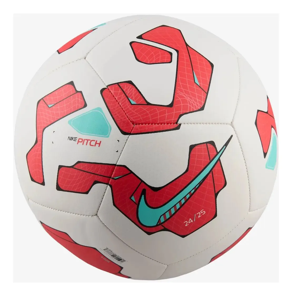 Bola Nike Pitch Futebol Cor Branco/Vermelho