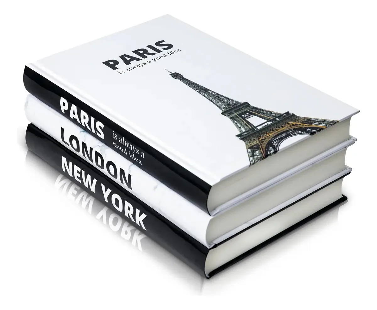 Livros decorativos para decoração de casa, livros de decoração