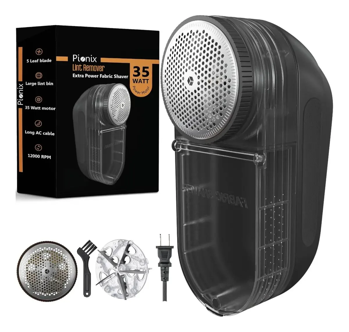 Máquina de barbear de tecido Pionix Fb398-2 35w - removedor de fiapos