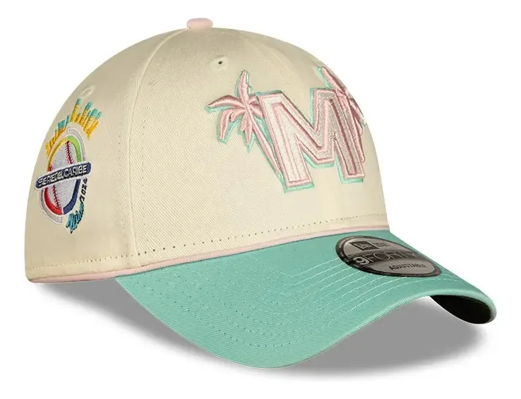 Boné New Era Mexico Caribbean Series 2024 Palms Lmp 9forty, branco, tamanho único