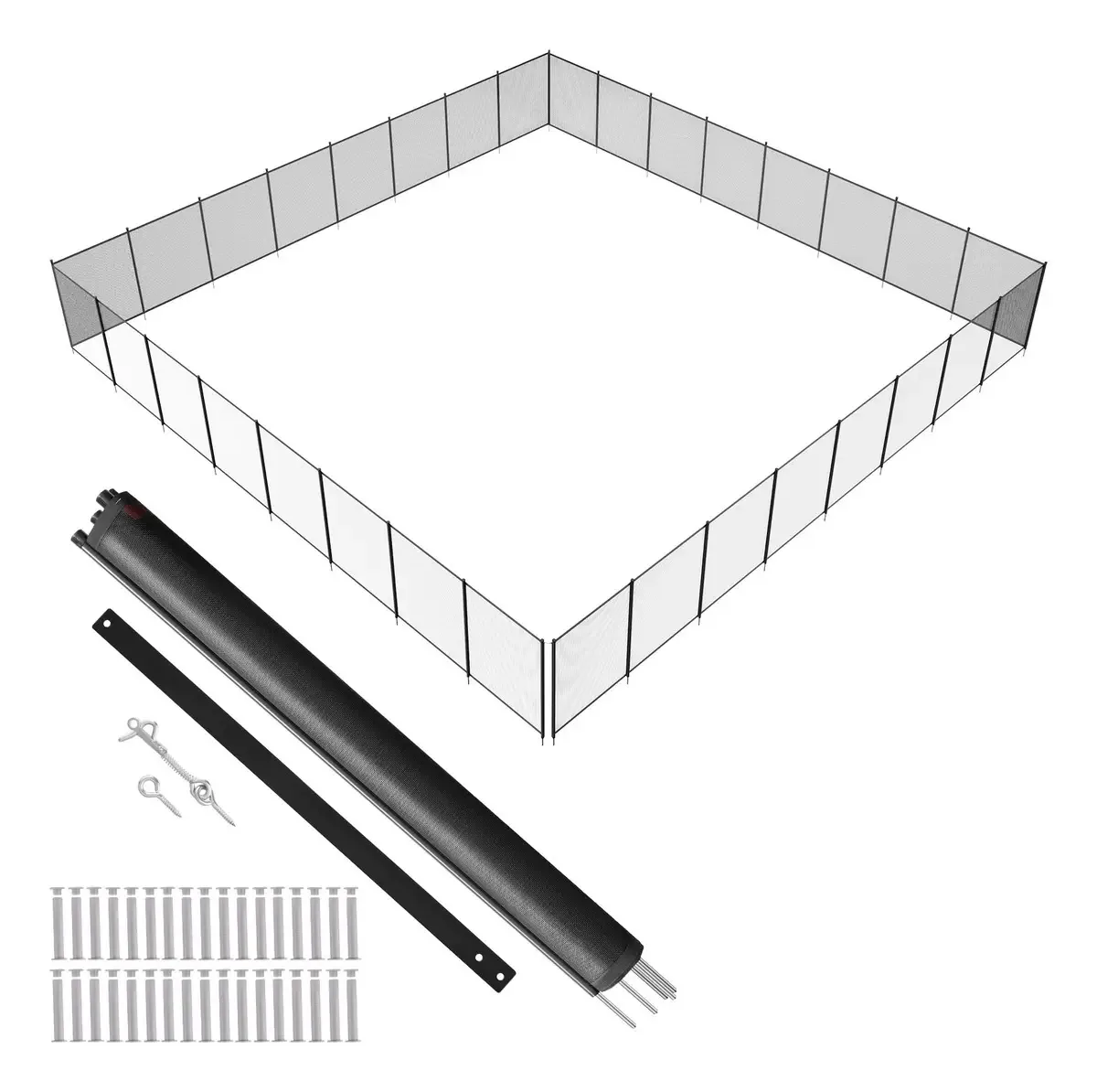 Cerca de piscina Vevor, piscina enterrada 1,21x29,26 M