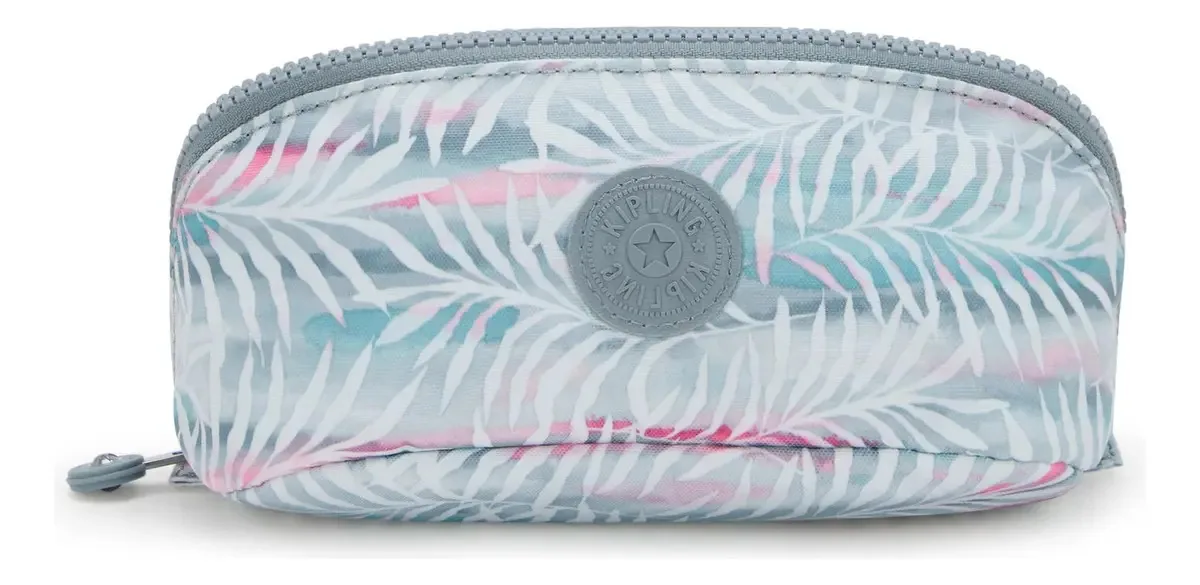 Bolsa de higiene feminina Kipling KI6753_KI3QN com design floral azul claro