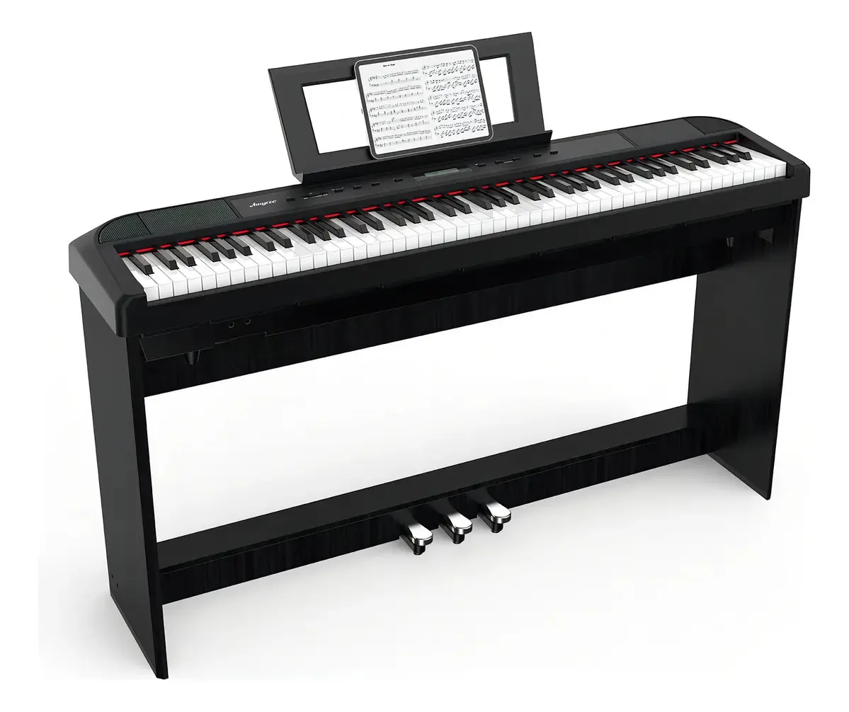 Piano digital de peso total Homfan de 88 teclas, teclado