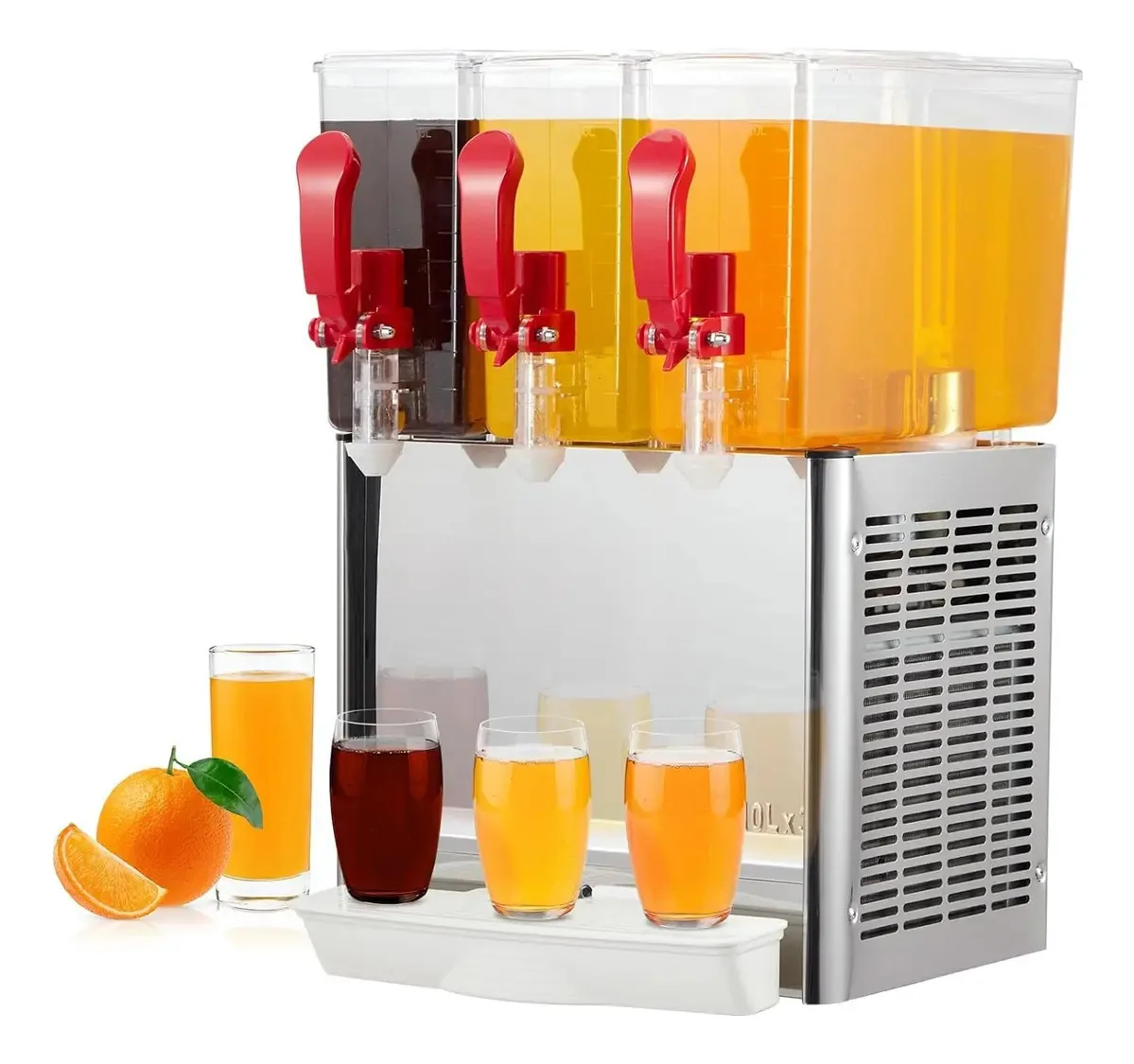 Distribuidor de bebidas comerciais, 3 tanques 7,93 galões 3