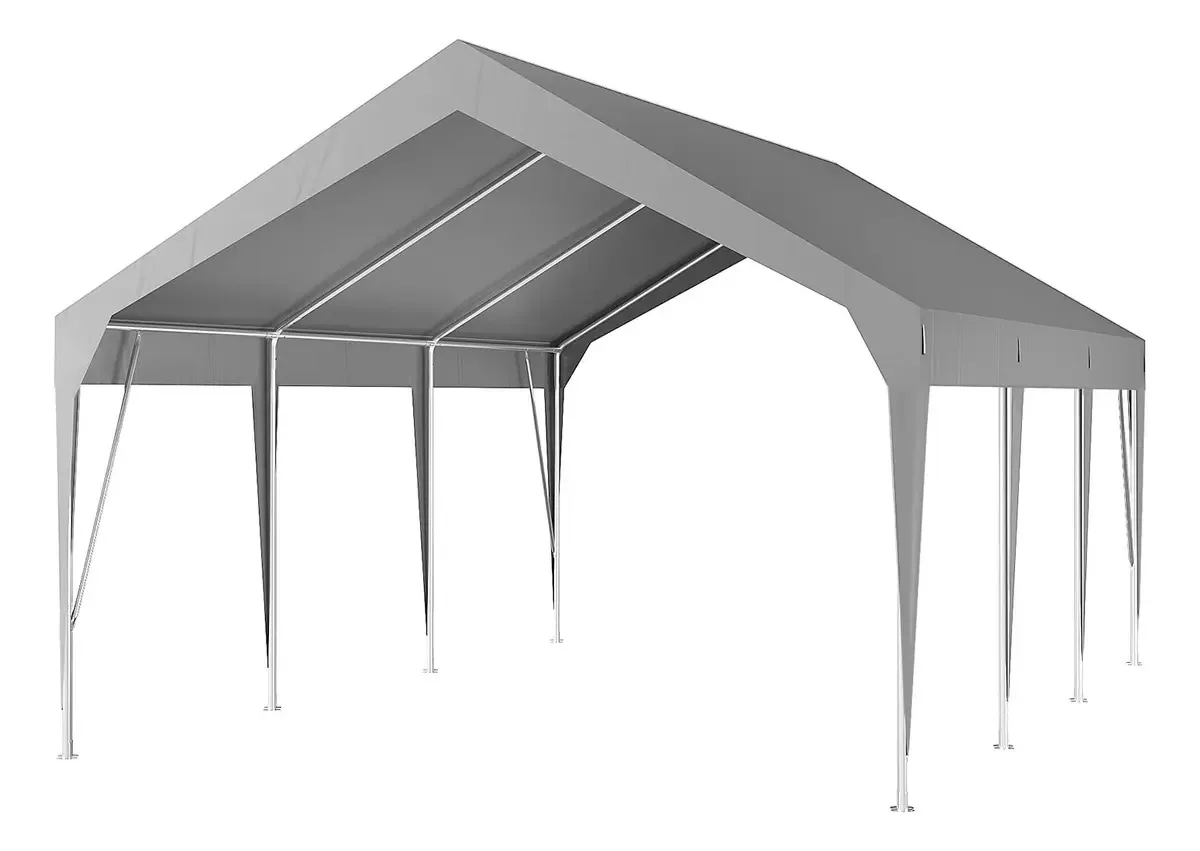 Toldo portátil cinza Ews Waterproof 3,66 x 6,10 M