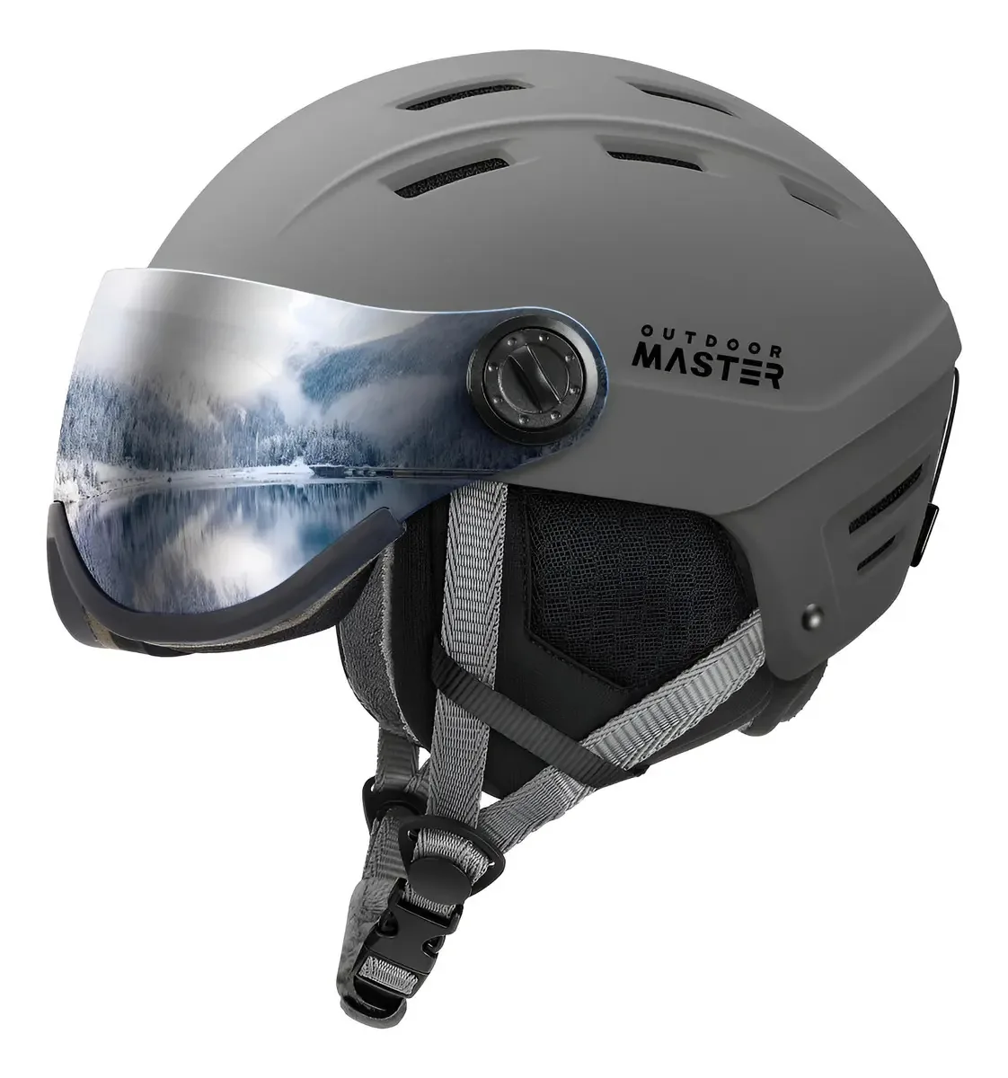 Capacete de snowboard Outdoormaster com óculos de esqui e viseira