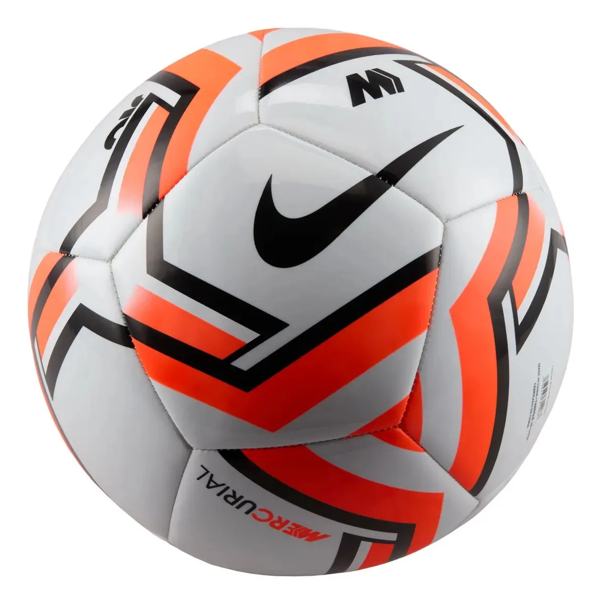 Bola de futebol Nike Merc Fade branca tamanho 4 Hv6330-085 Cor cinza futebol/vermelho total/preto