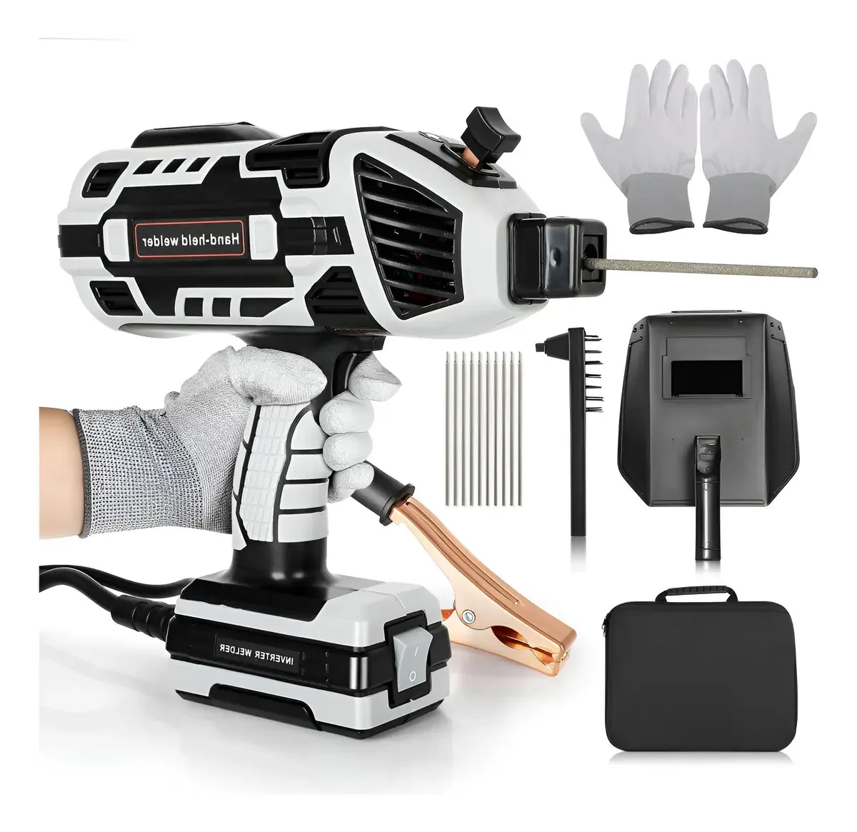Máquina de solda portátil, máquina de solda M, cor cinza