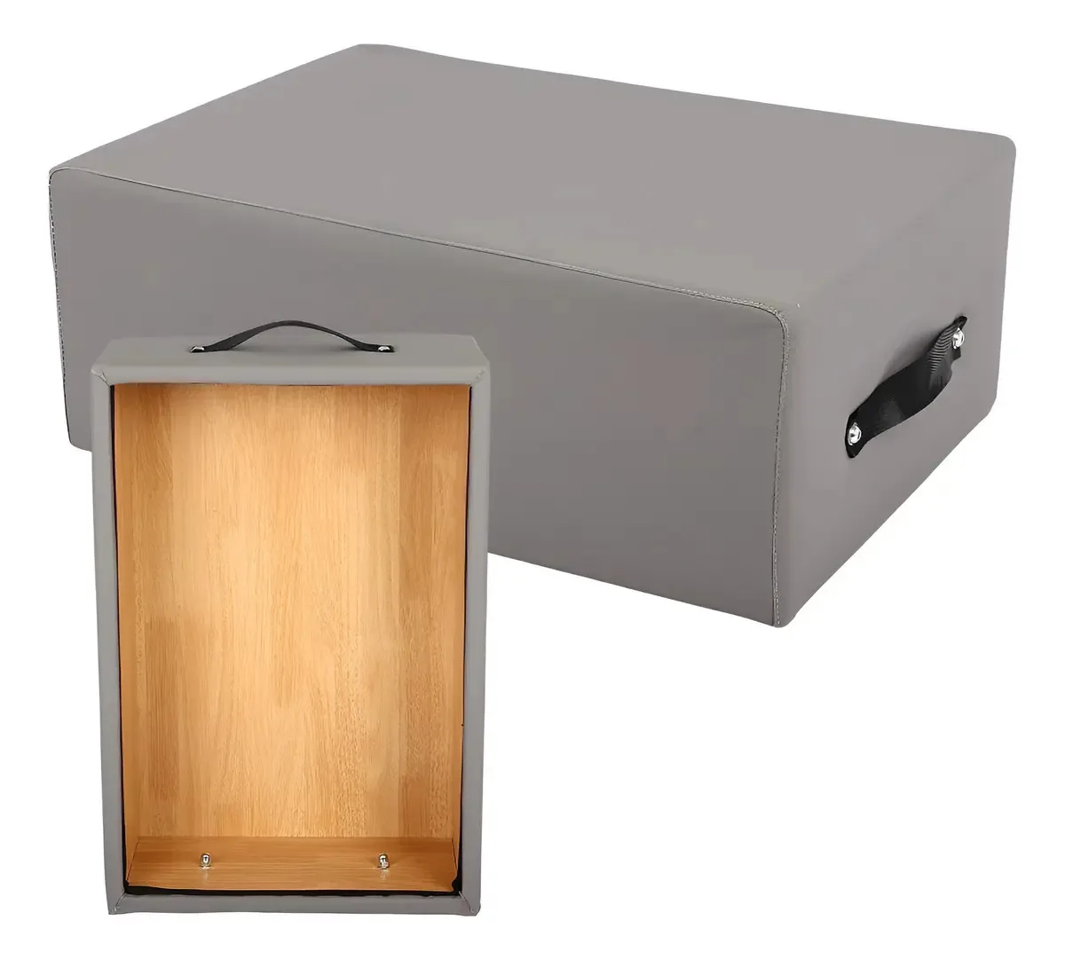 Caixa de assento portátil para Reformer Pilates, Boxes An. Cor: Cinza
