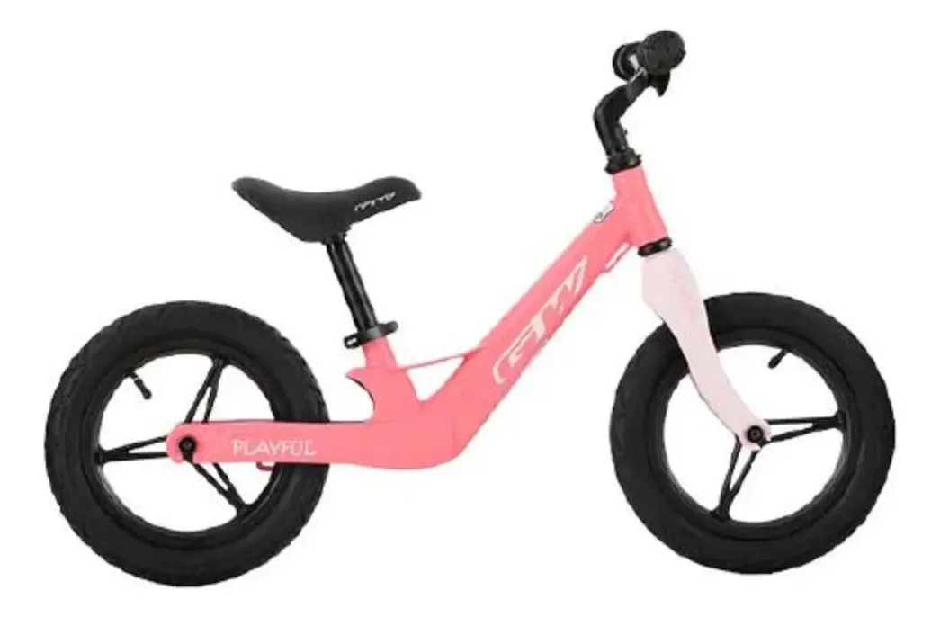 Bicicleta de magnésio Gw Playful Rin 12 Impulse sem pedais rosa