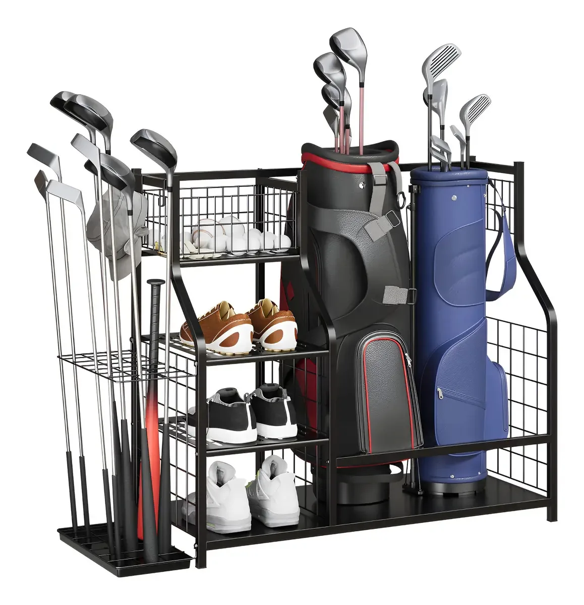 Organizador de bolsas de golfe Garveelife, organizador de equipamentos