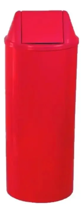 Cesto De Lixo Plástica 22l Jsn Vai Vem Cesto De Lixo Banheir Cor Vermelho