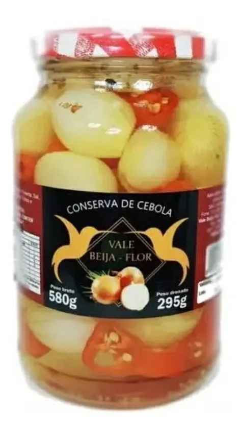 Cebolinha Em Conserva Petisco Vinagrete 580g