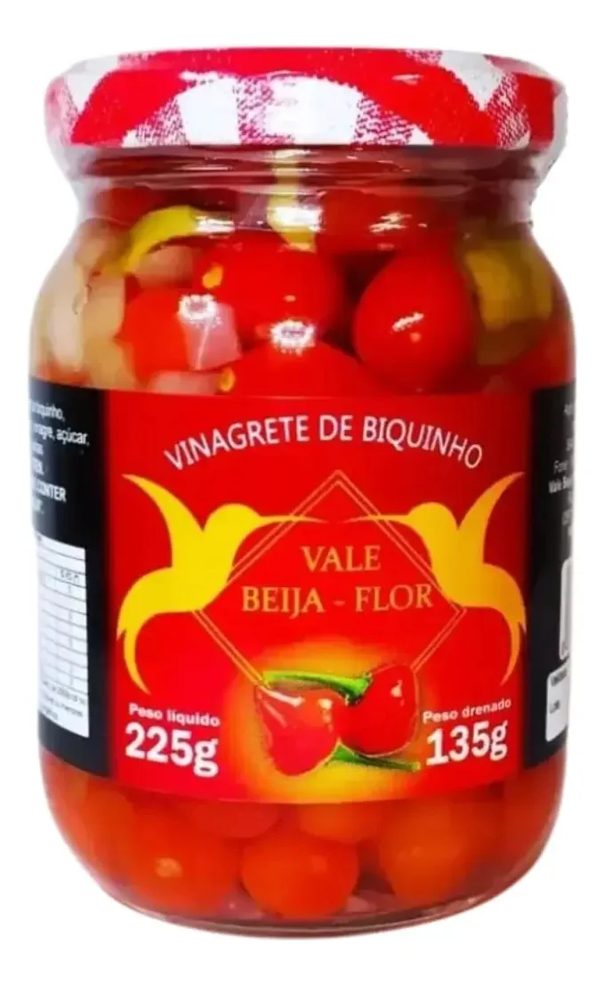 1 Pote Vinagrete De Pimenta Biquinho 225g Conserva Petisco