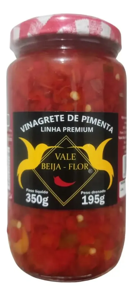 Vinagrete De Pimenta 350g Petisco Em Conserva Churrasco