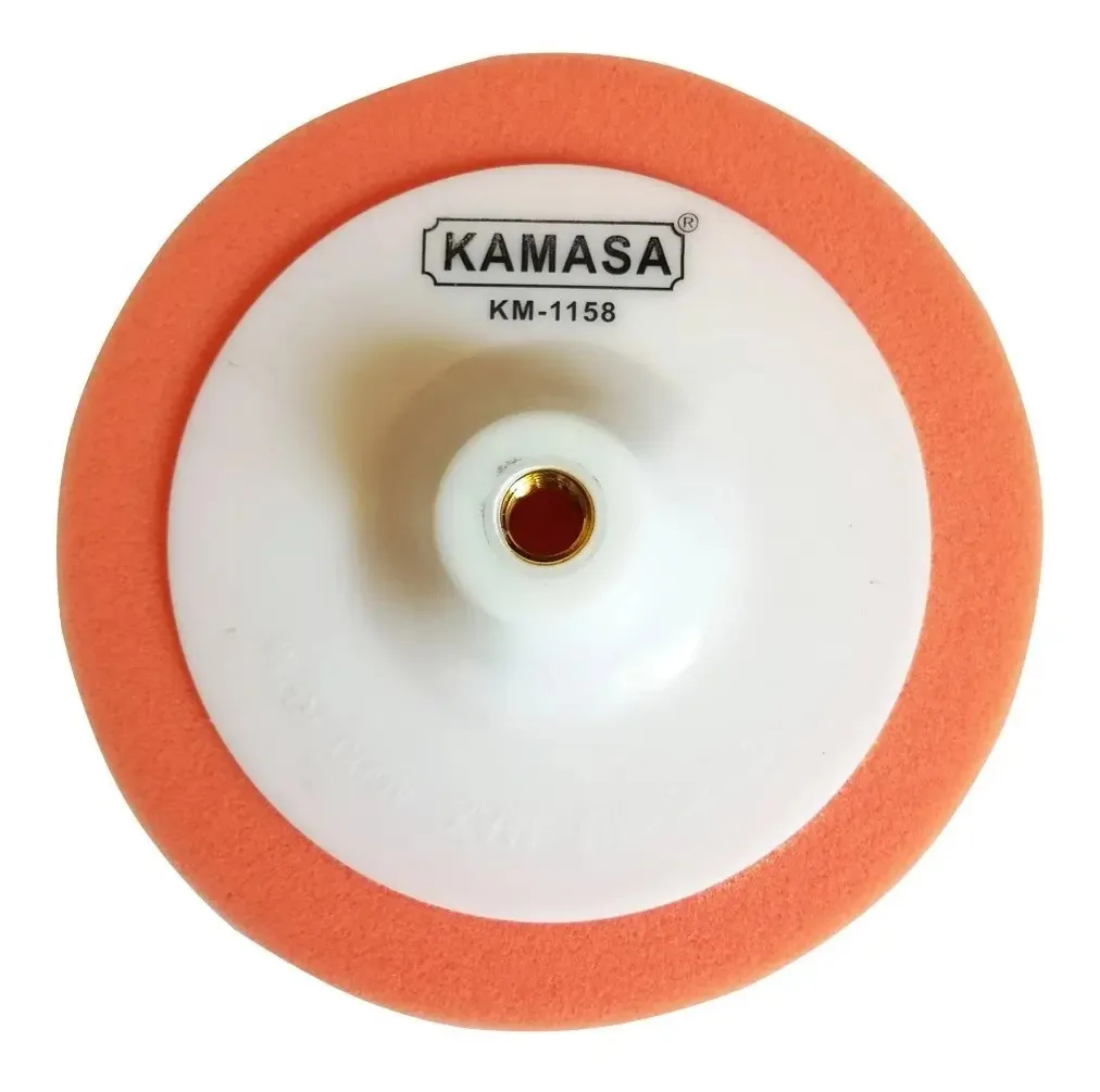Disco de esponja de polimento Kamasa Orange de 7 pol/180 mm