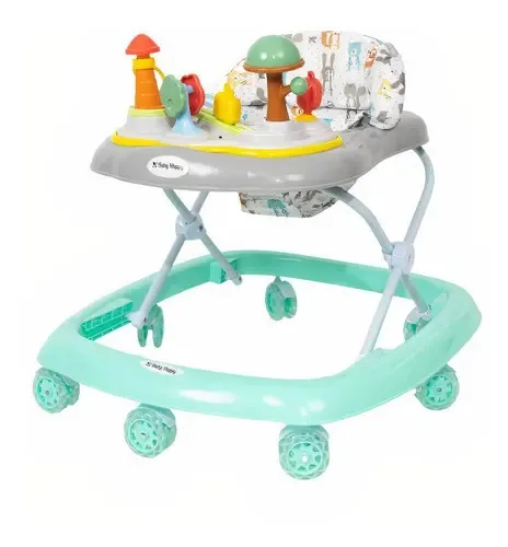 Arbolito Musical Baby Walker, cores pastel, verde