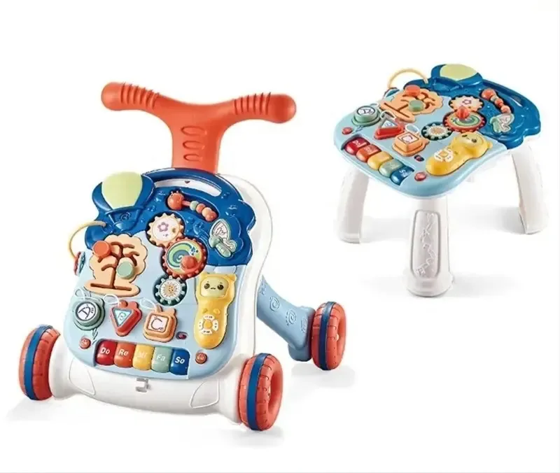 Andador com mesa educacional para bebês