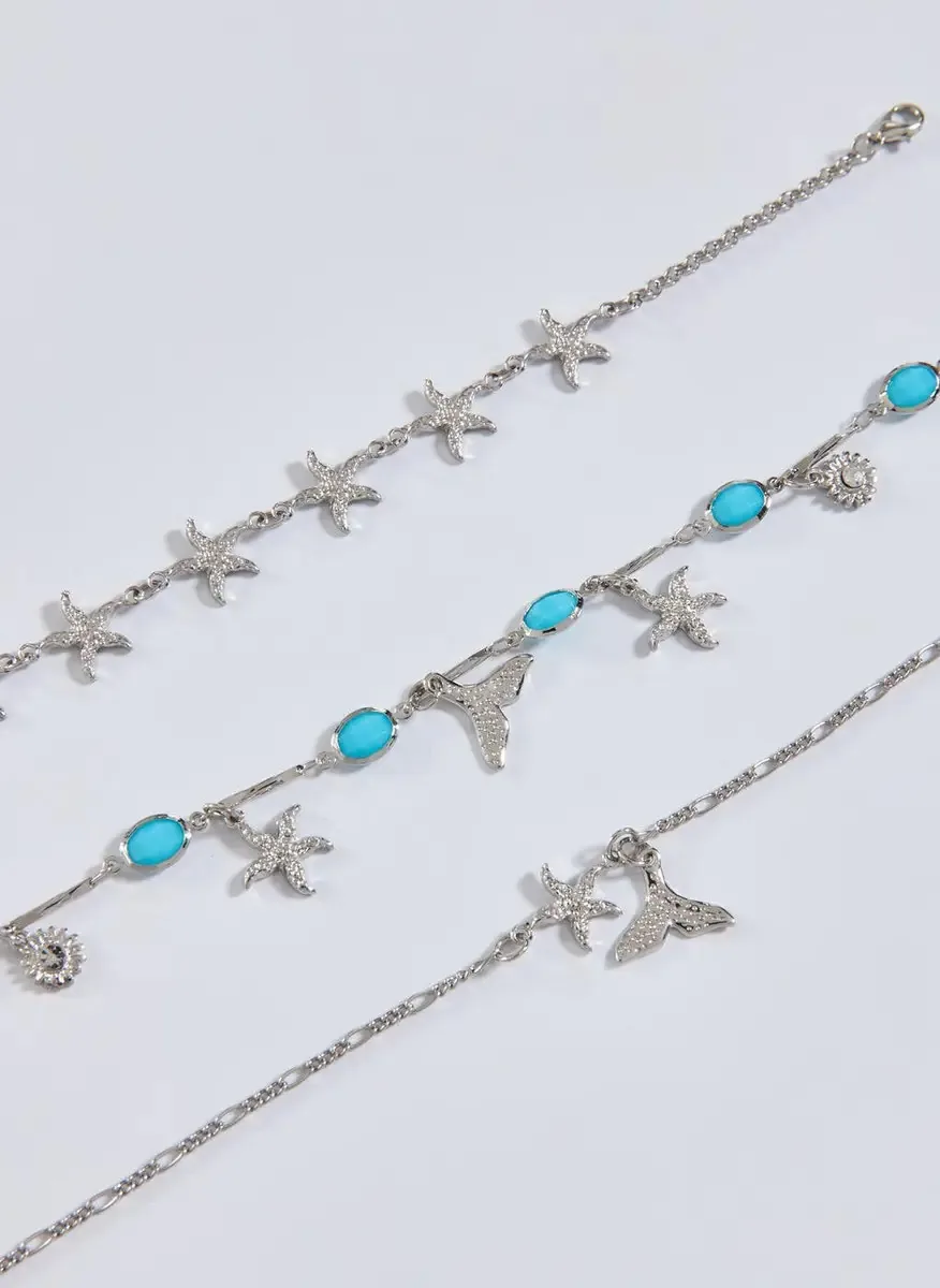 Conjunto Tornozeleira Oceano
