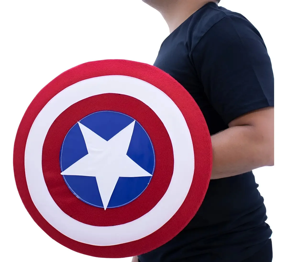 Escudo do Capitão América para adultos, colorido, multicolorido