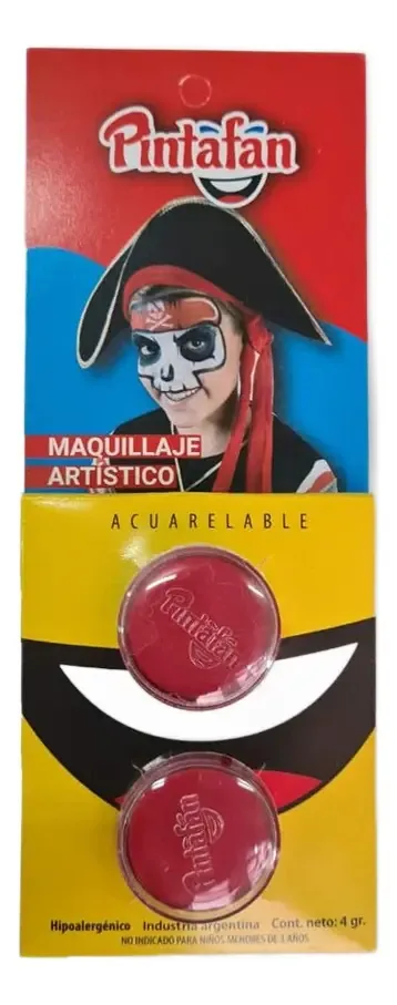 Maquiagem artística Pintafan vermelho-vermelho 1 unidade