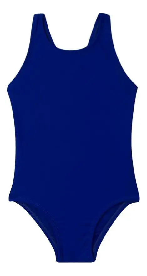 Maiô esportivo azul feminino tamanho 4