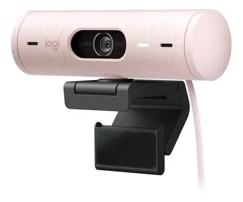 Câmera web Logitech Webcams Brio 500 4K 90FPS cor pink