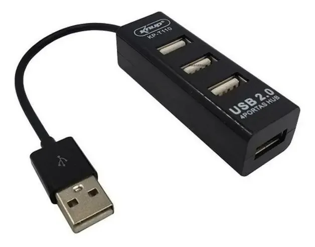 Hub Usb 2.0 - 4 Portas Usb - Kp T110 Knup