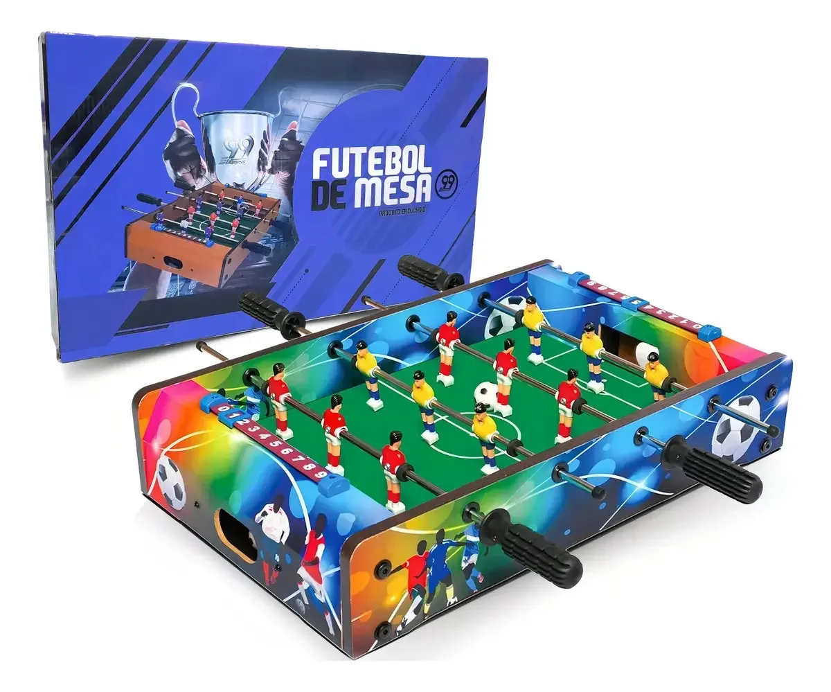 Futebol De Mesa - Pebolim - Reforçada Com Bolas E Placar Mesa De Pebolim