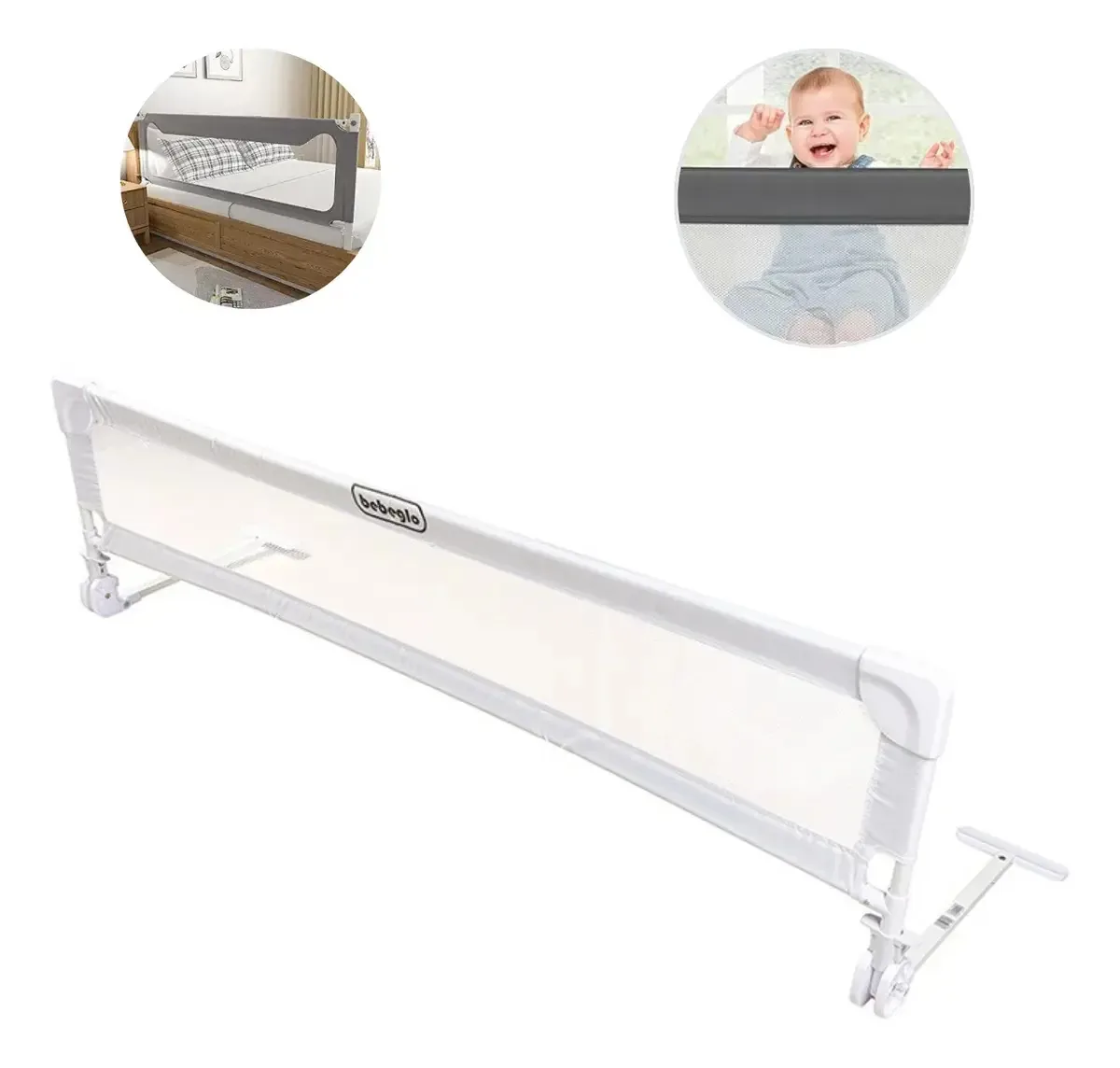 Corrimão de segurança para bebês Bebeglo Grey Anti-Fall Rs-80020-4
