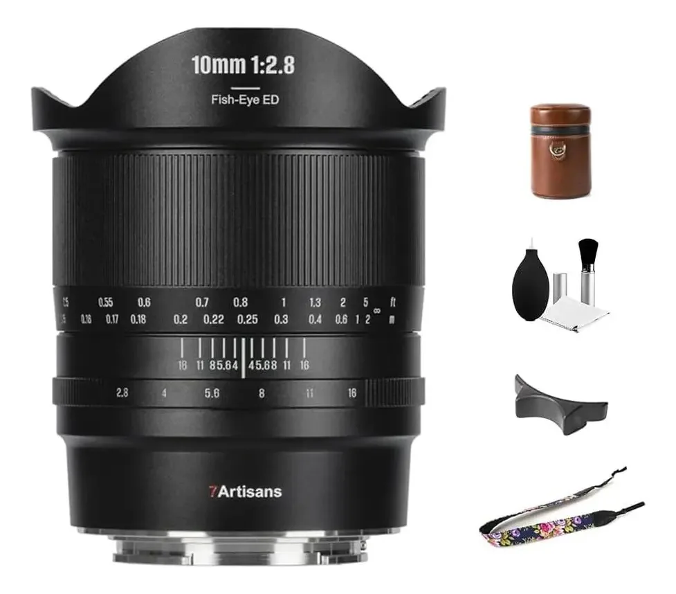 Lente olho de peixe 7artisans 10mm F2.8 Ii para Sony E Mount Sony E Mount