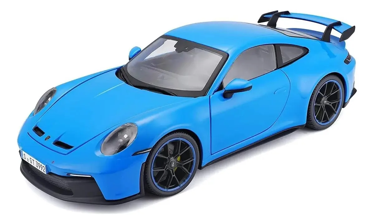 Miniatura Porsche 911 GT3 Maisto 1:18 Azul em Metal