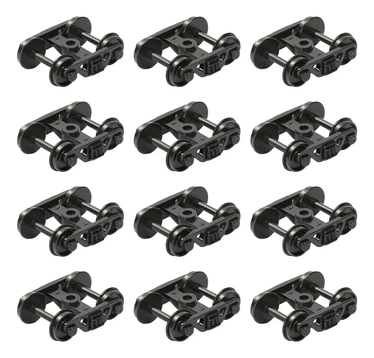 12 peças de acessórios Evemodel Ho Scale Train Bogies