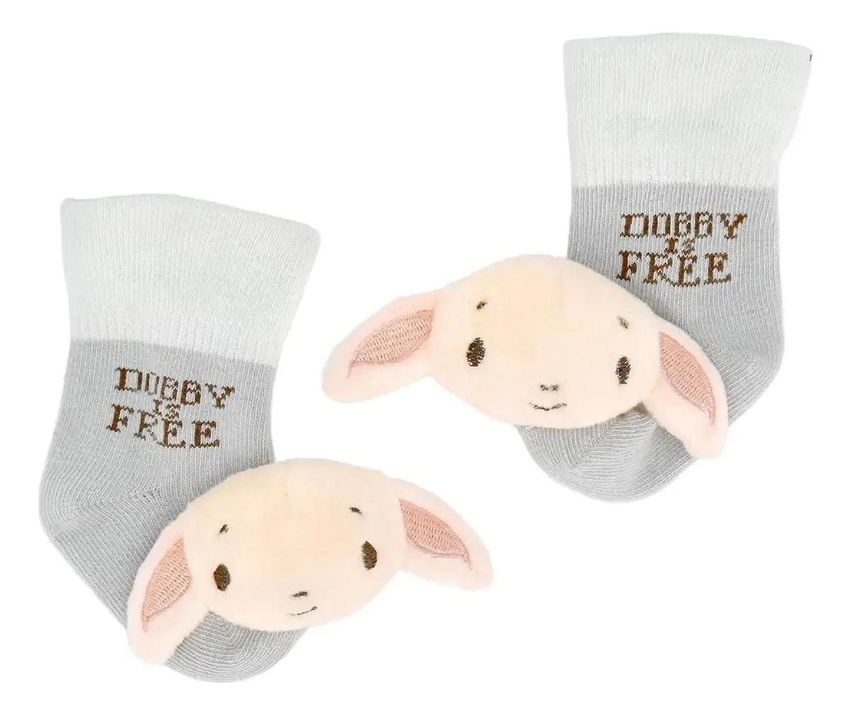 Meias Harry Potter Dobby Rattle para bebês