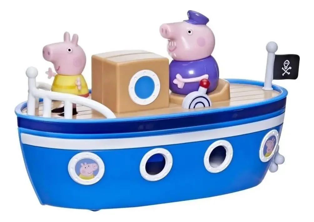 Barco de cabine do vovô Peppa Pig com figura