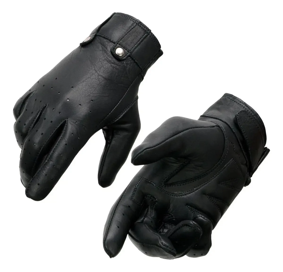 Luvas De Condução De Couro Milwaukee Leather - Grande