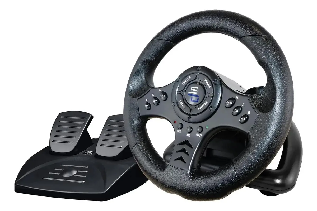 Volante de corrida Subsonic Sv450 com pedais e alavancas