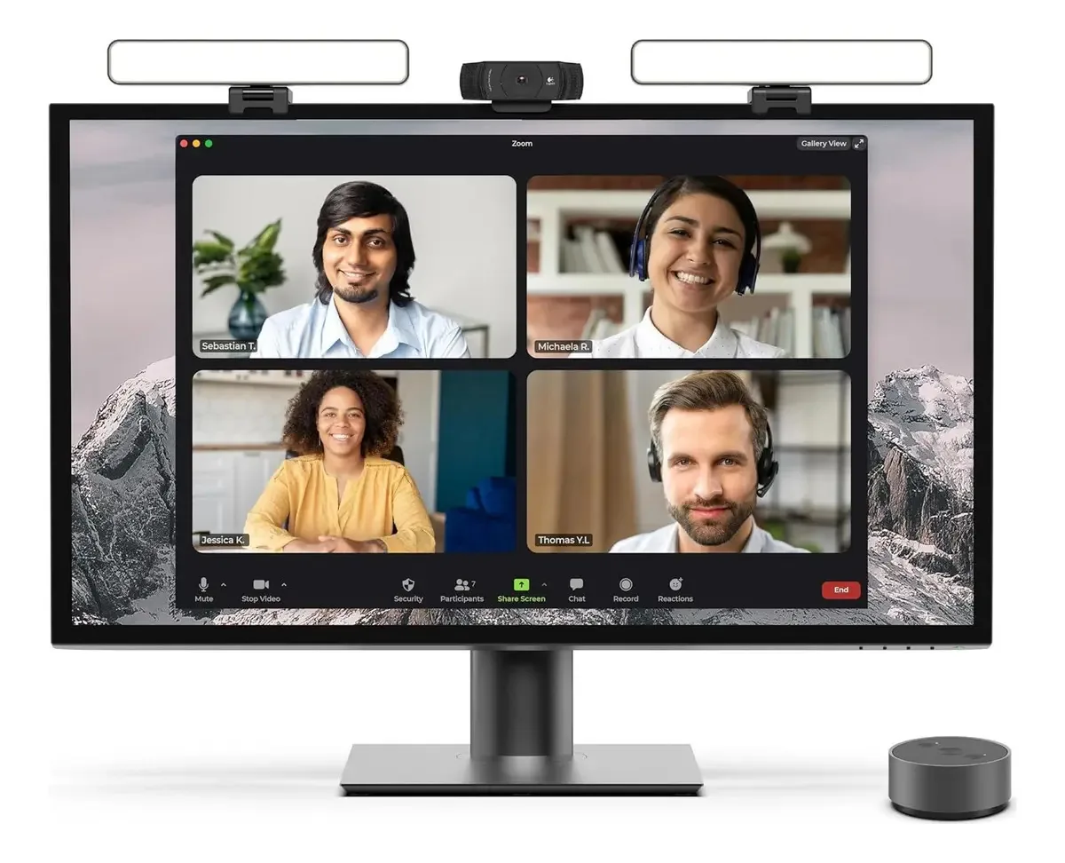 Iluminação de videoconferência LED dupla centrada no ser humano