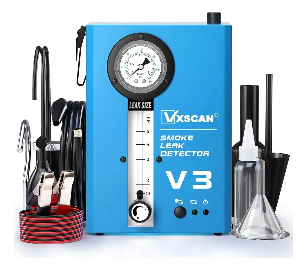 Detector de vazamento de fumaça Vxscan V3 com bomba e manômetro