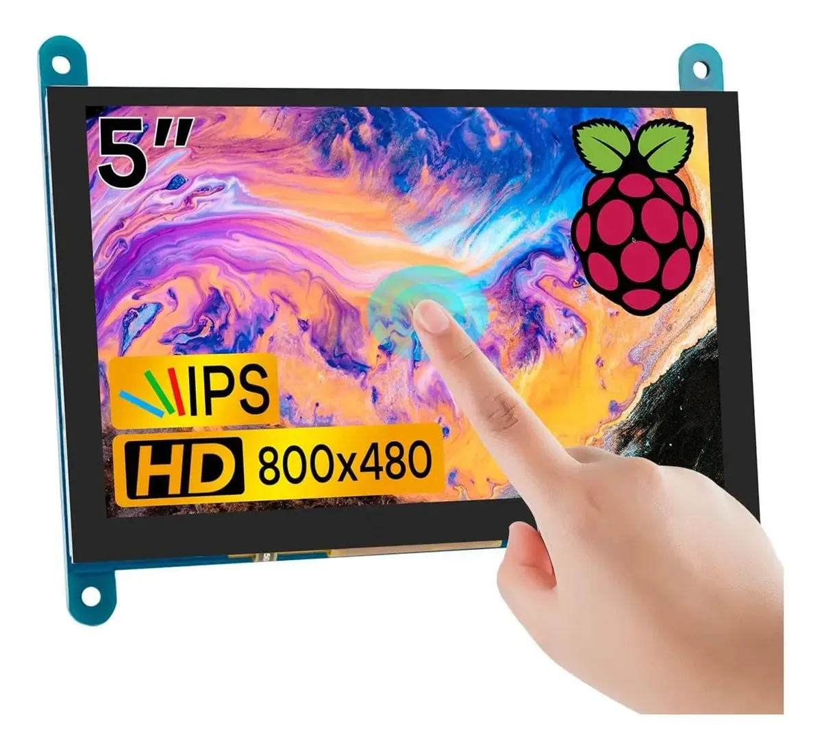Tela de toque LCD Ips 12,7 cm 800x480 HDMI para