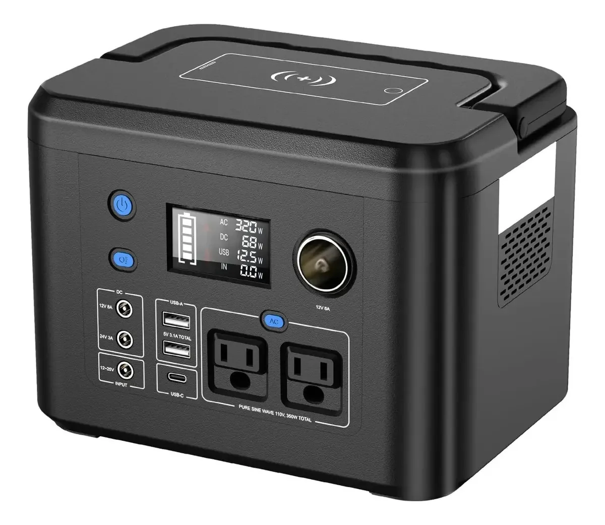 Gerador portátil Powkey R350 350W