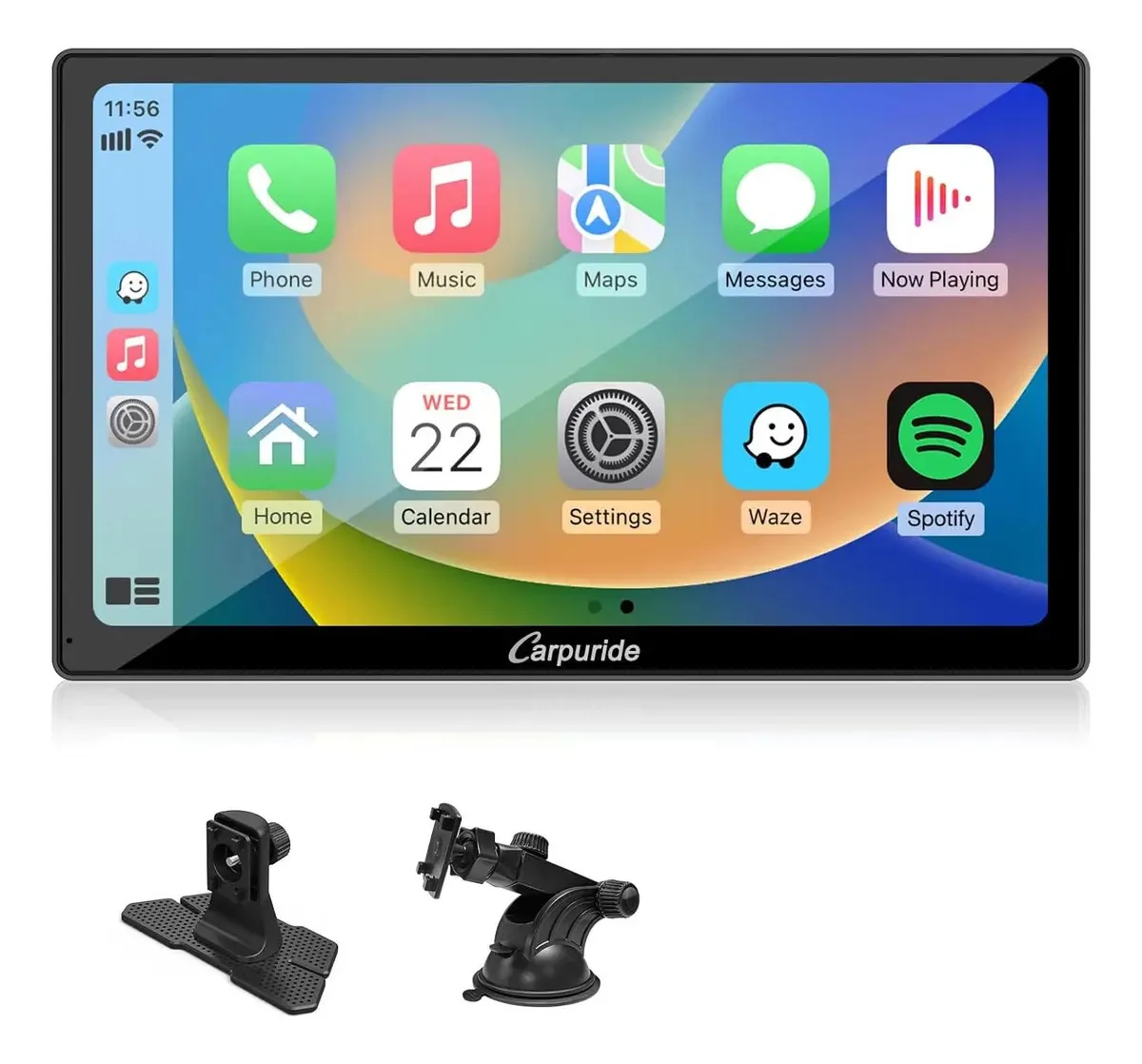 Estéreo de navegação Bluetooth Carpuride C98 9 Carplay