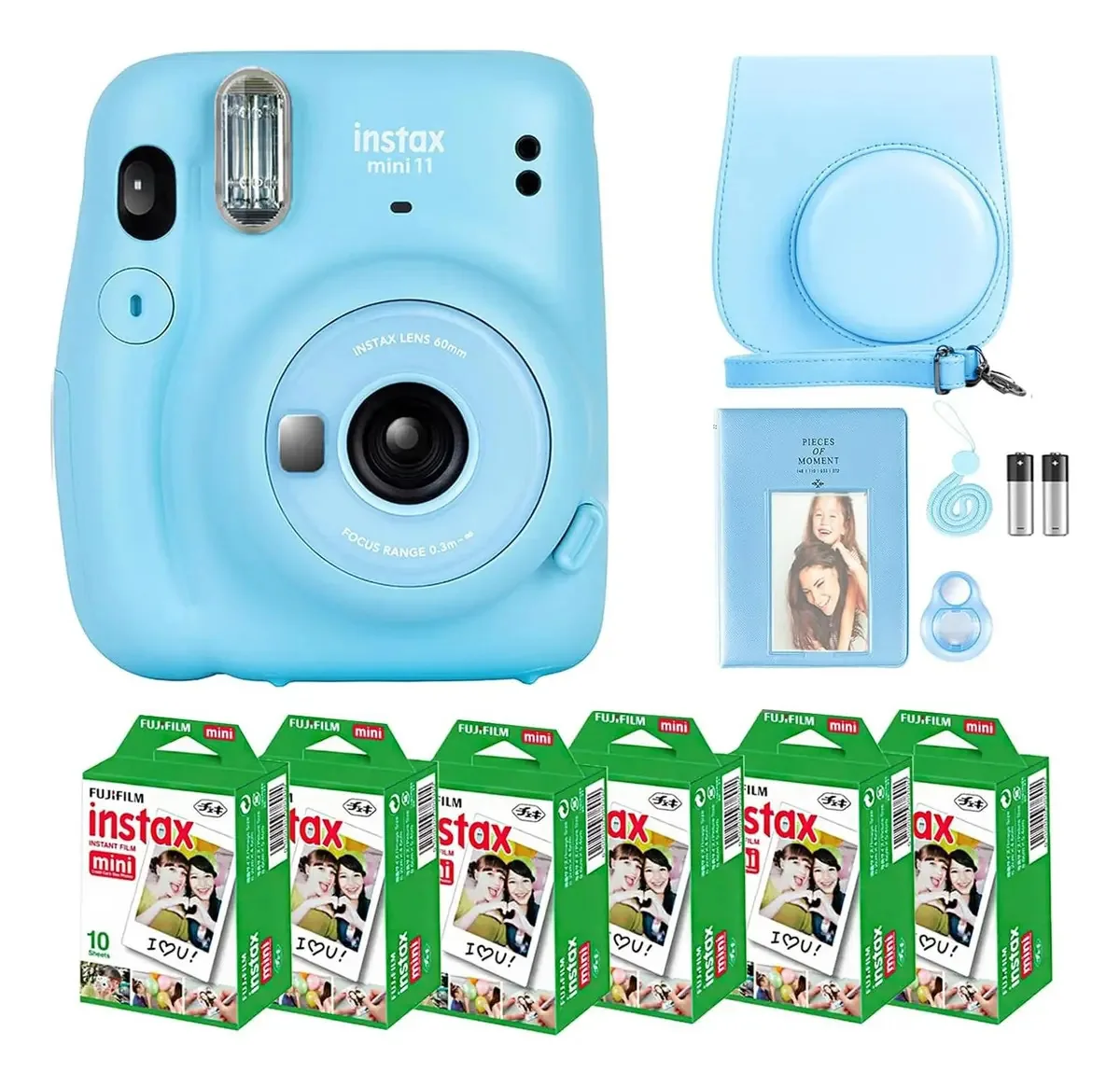 Câmera Fujifilm Instax Mini 11 + 60 fotos + Acessórios